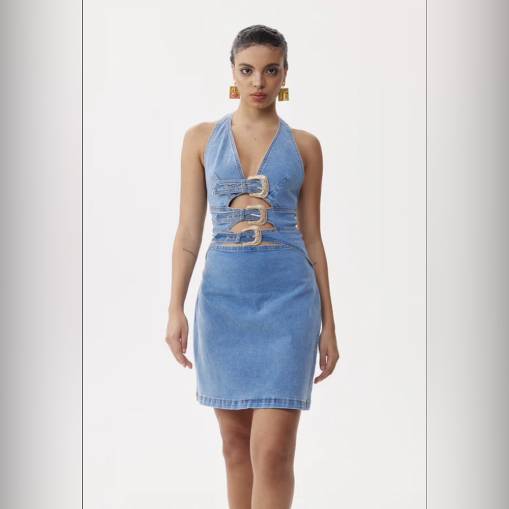 BNWT Denim Halter Dress